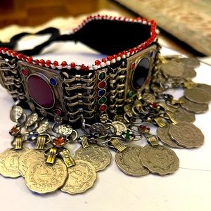 Vintage Afghani statement piece necklace